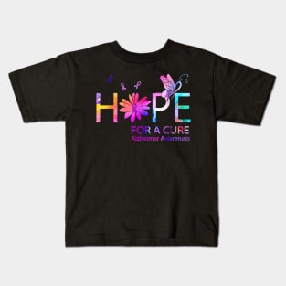 Hope For A Cure Alzheimer Awareness Kids T-Shirt